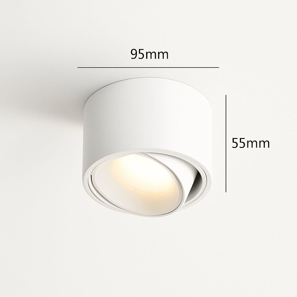 spot led ultra mince en aluminium réglable anti éblouissement moderne