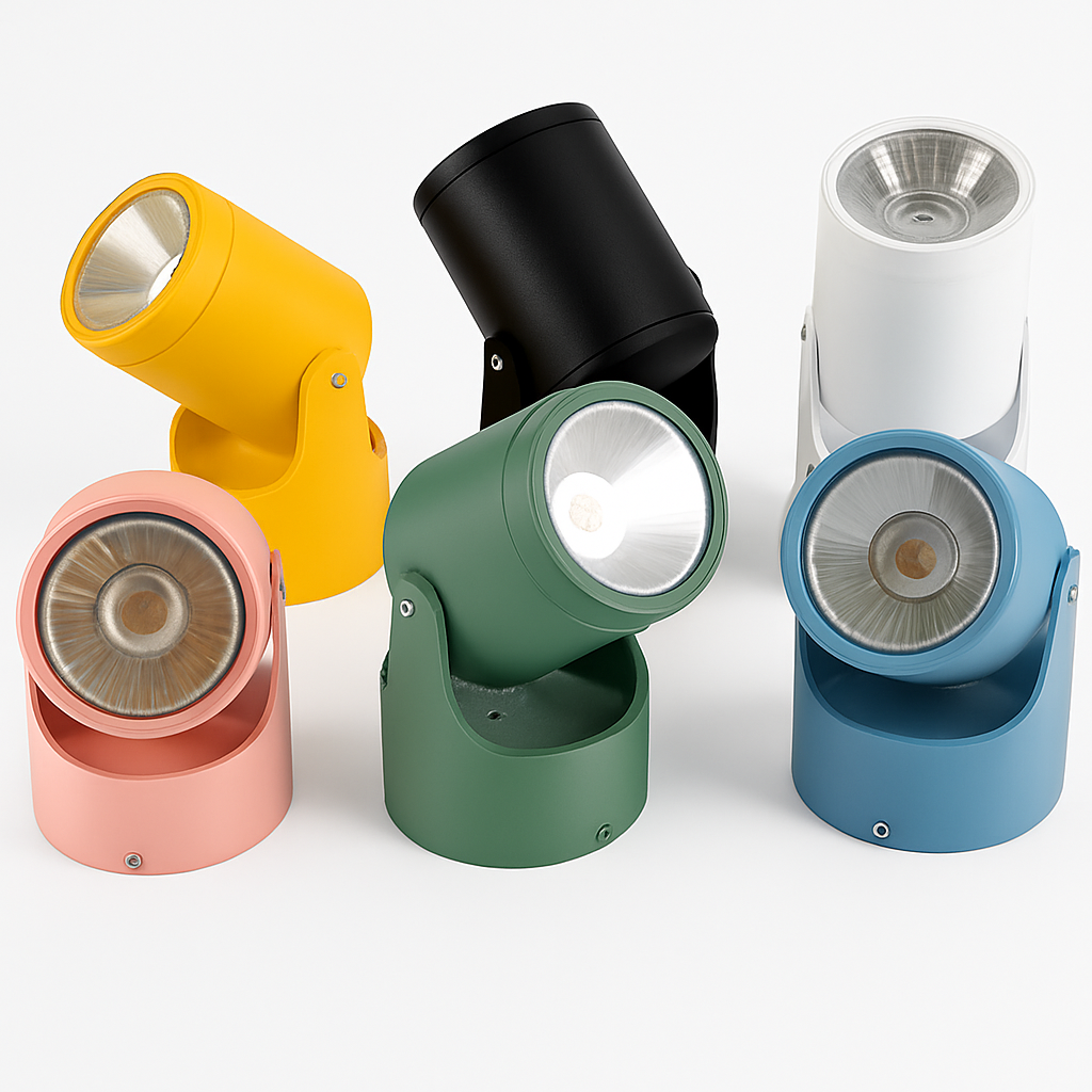 Spot lumineux LED coloré pour le plafond