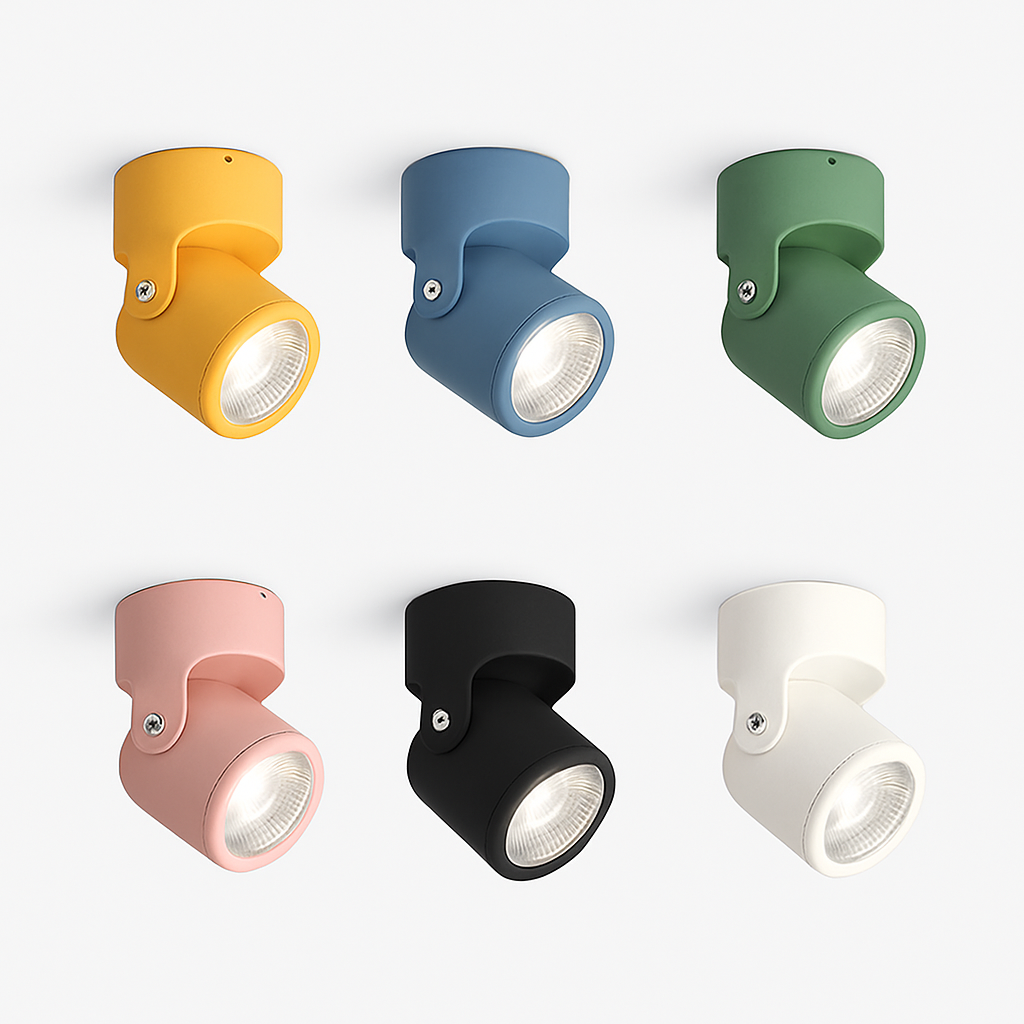 Spot lumineux LED coloré pour le plafond