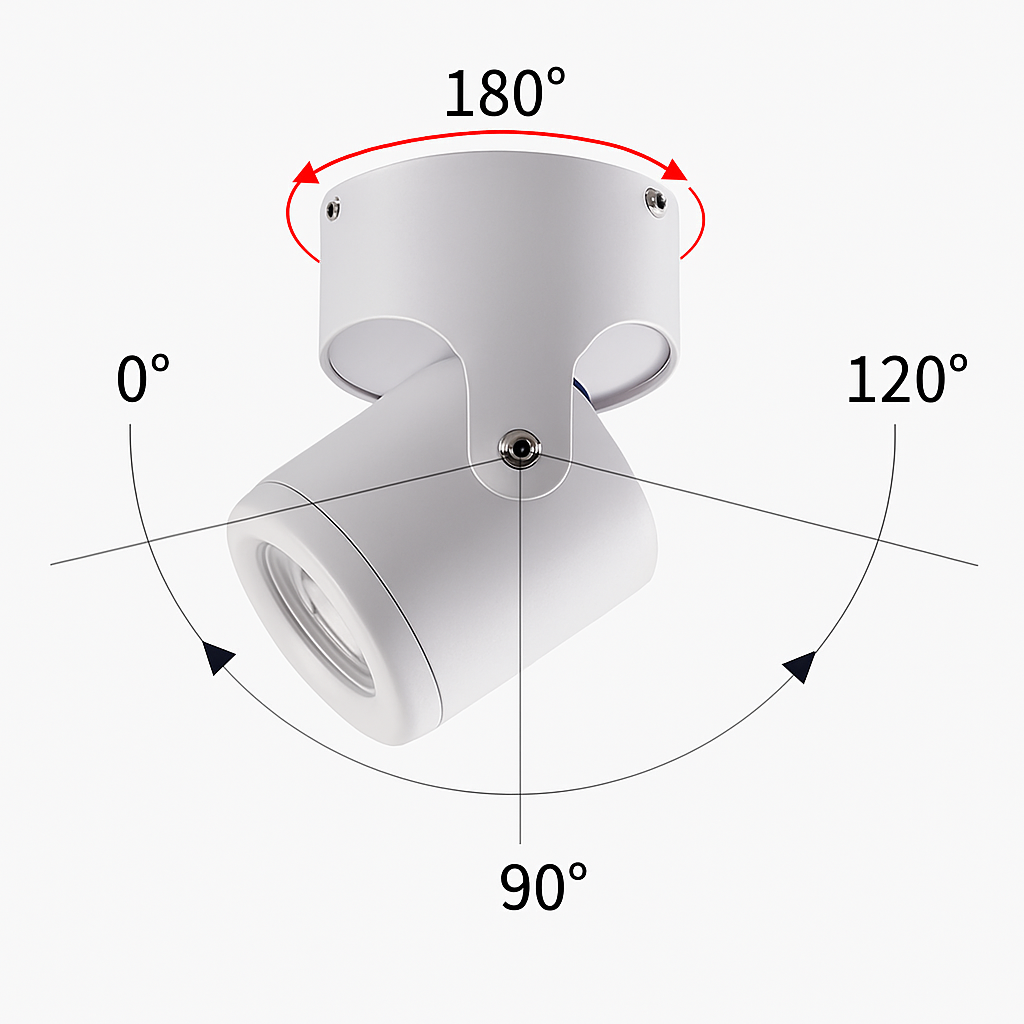 Spot lumineux LED coloré pour le plafond