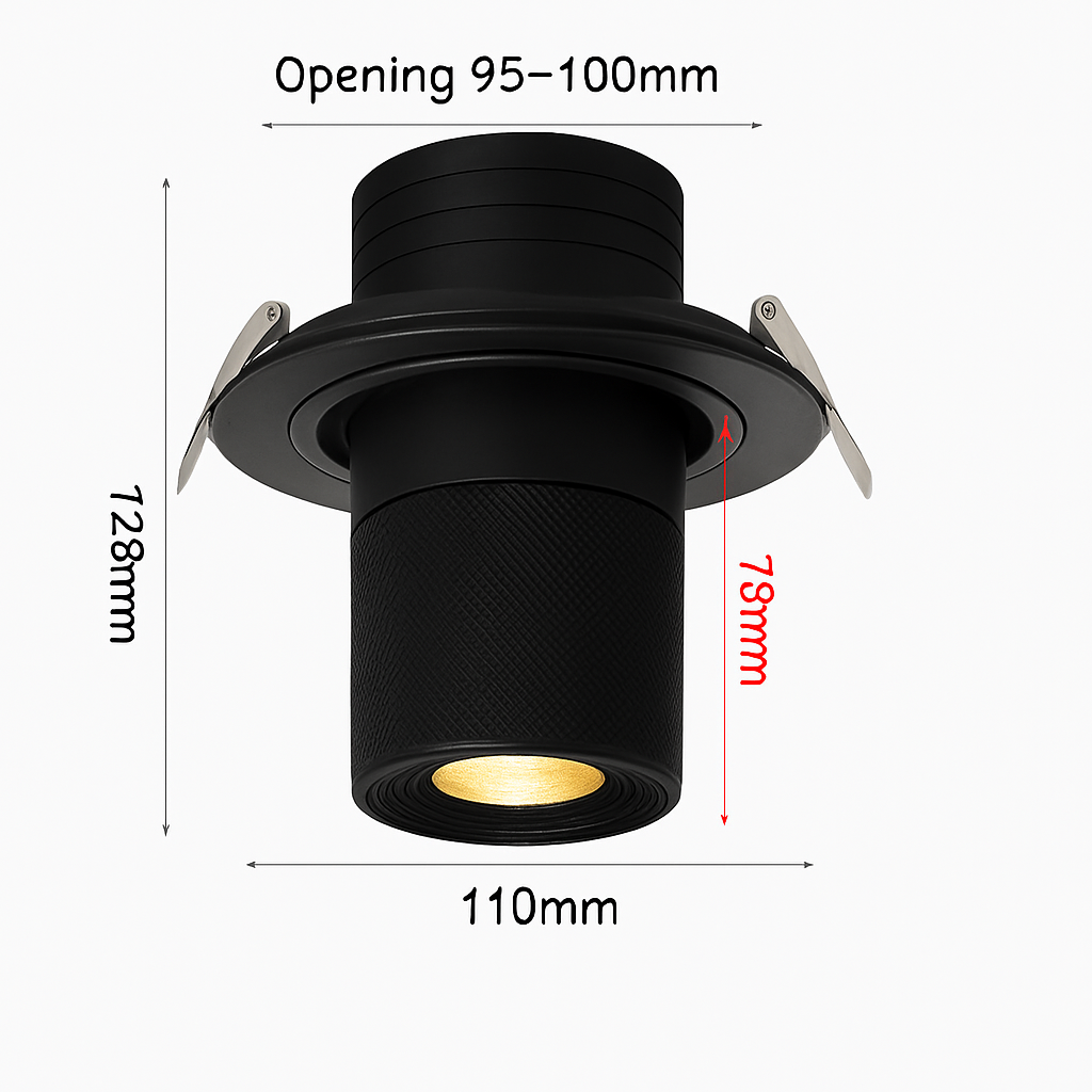Spot lumineux Led encastrable avec technologie COB