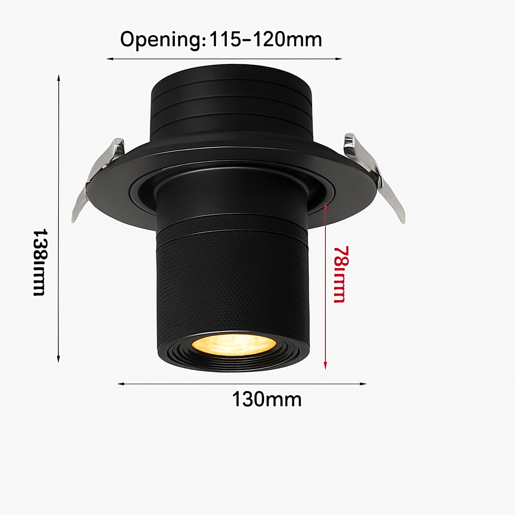 Spot lumineux Led encastrable avec technologie COB