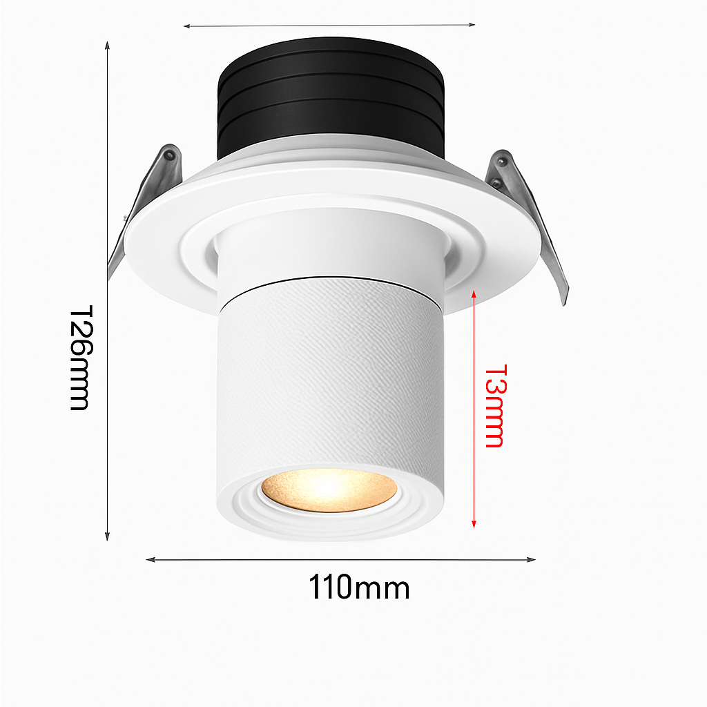 Spot lumineux Led encastrable avec technologie COB