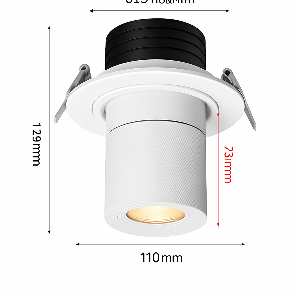 Spot lumineux Led encastrable avec technologie COB