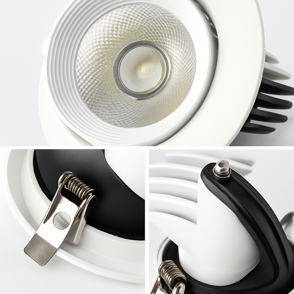 Spot lumineux LED encastrable avec technologie COB