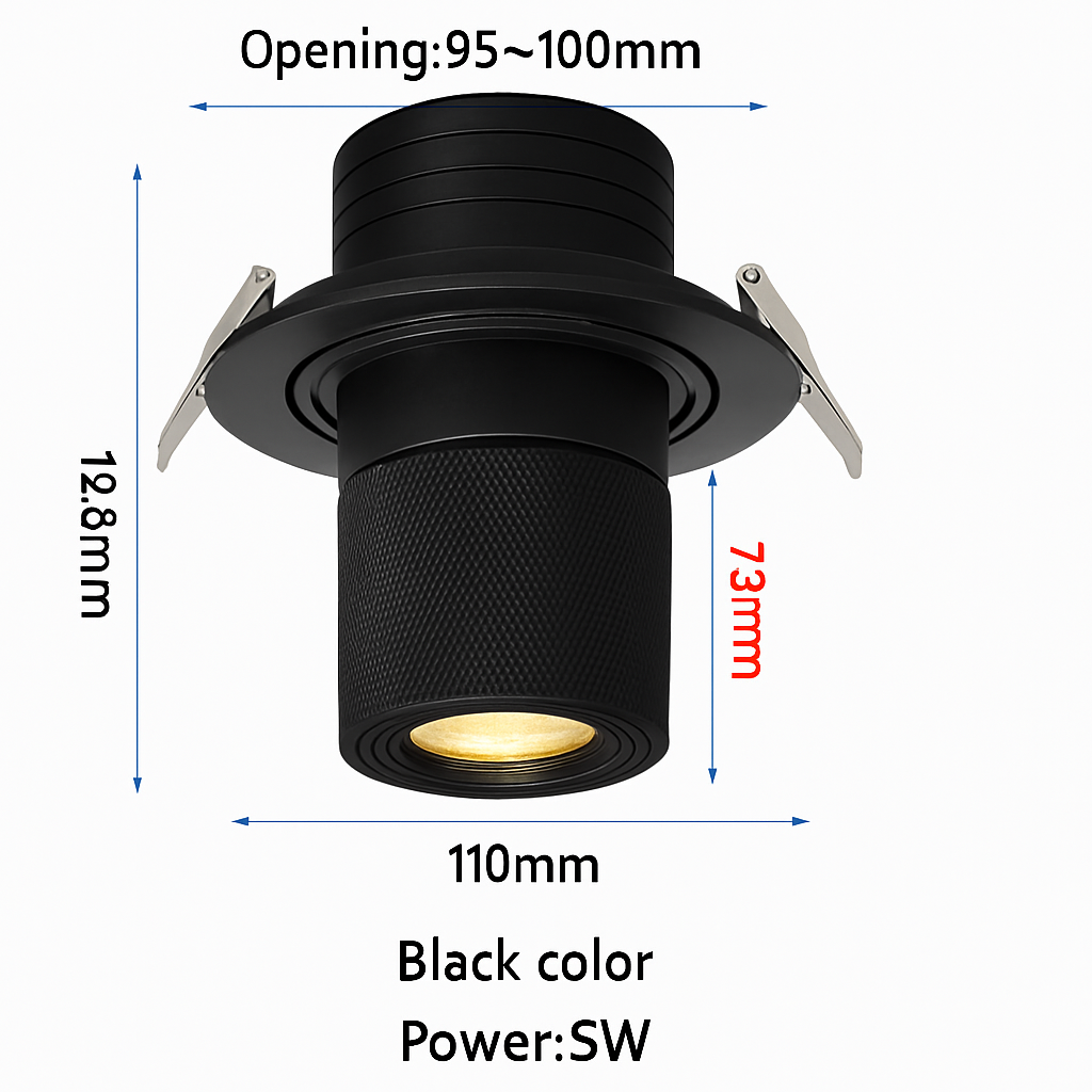 Spot lumineux Led encastrable avec technologie COB