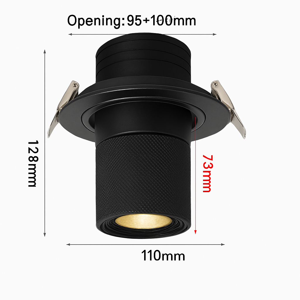Spot lumineux Led encastrable avec technologie COB