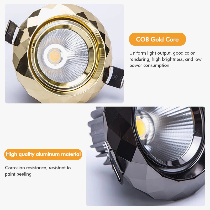 Spot lumineux LED encastrable pour le plafond
