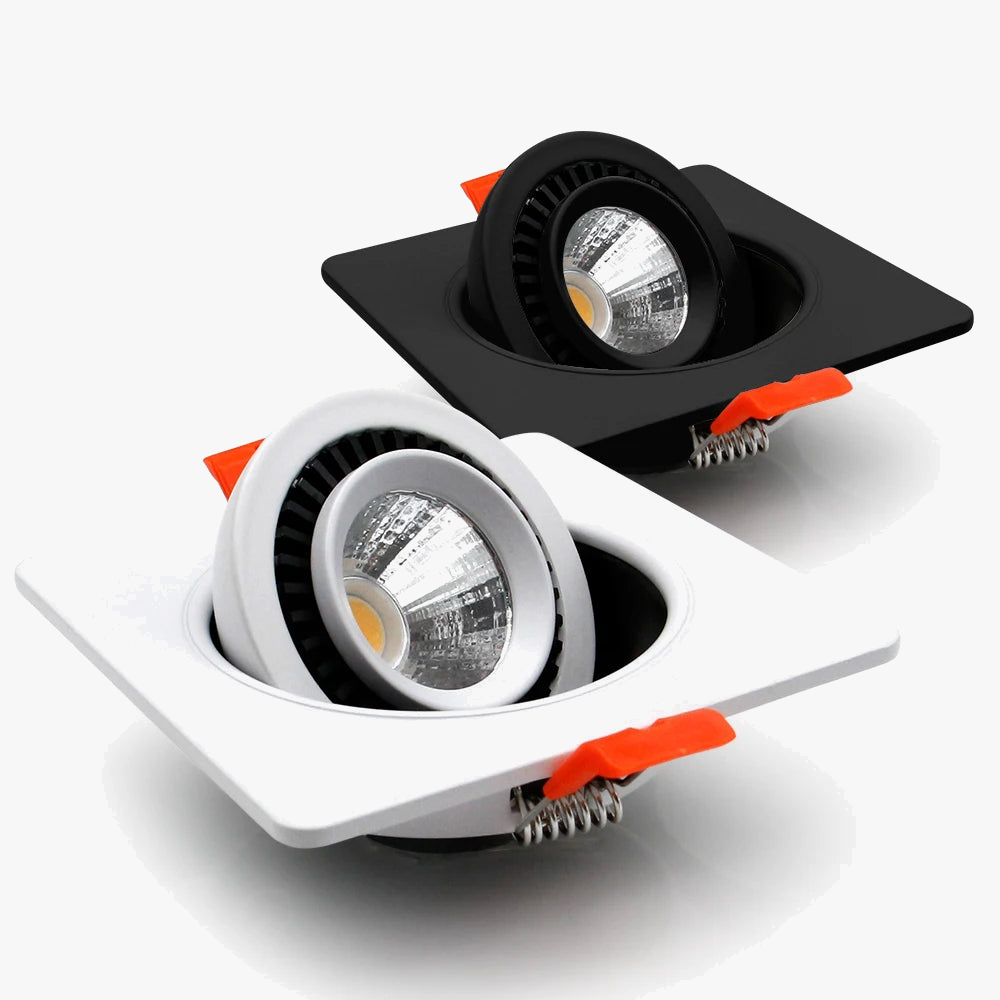 spot lumineux led à une ou deux têtes avec rotation 360° et intensité réglable