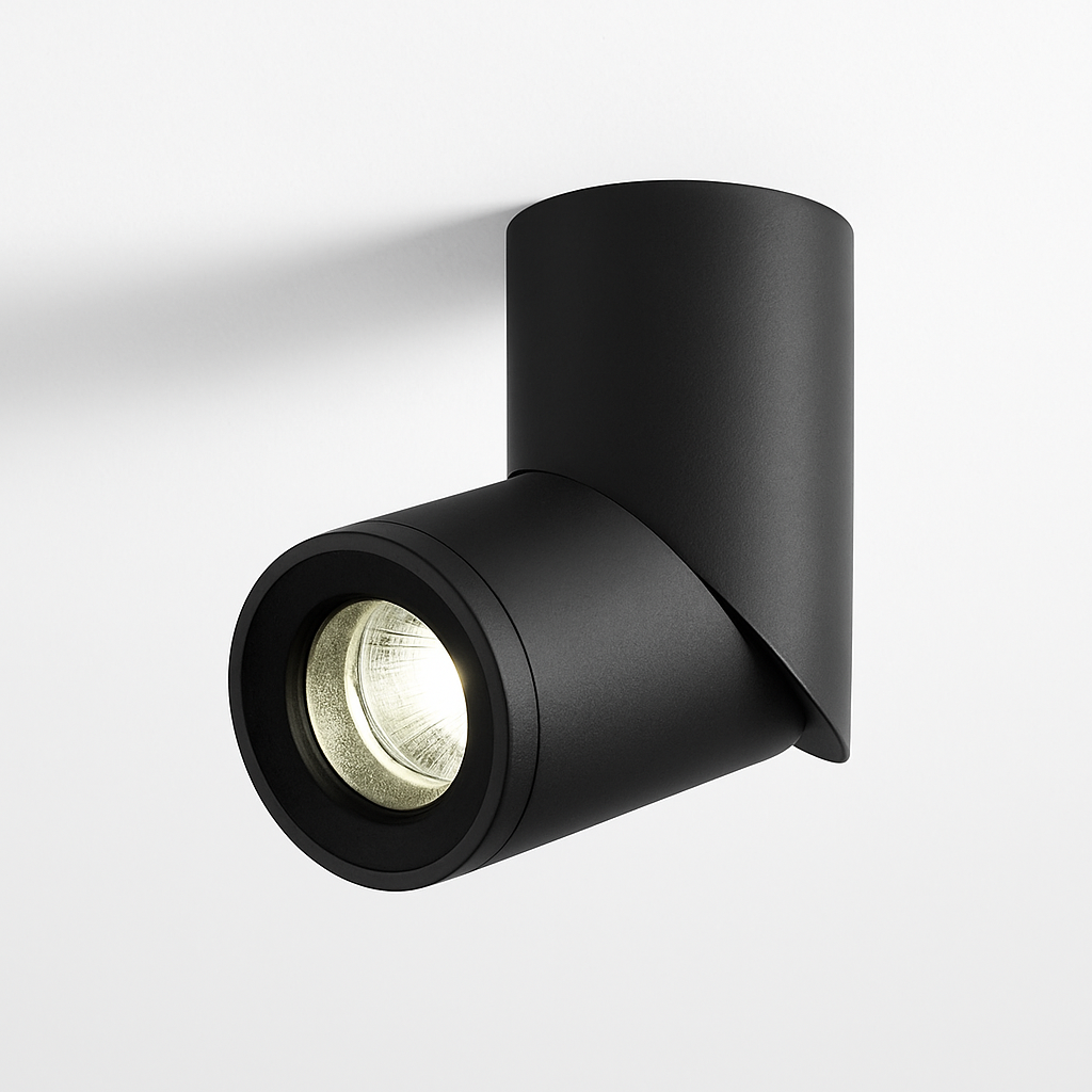 Spot moderne LED cylindrique amovible 90 degrés Maggy