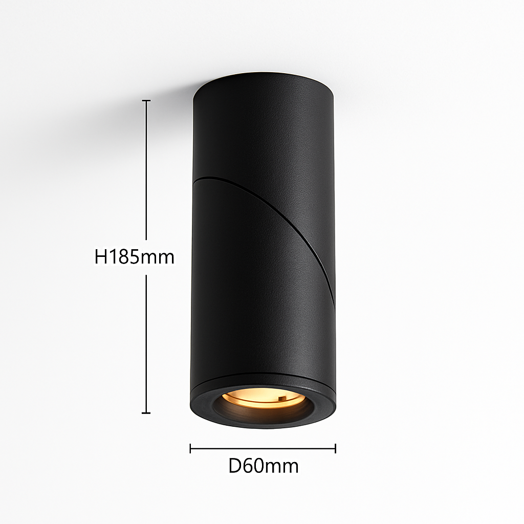 Spot moderne LED cylindrique amovible 90 degrés Maggy