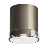 Spot de plafond cylindrique en nickel et verre — Bogue