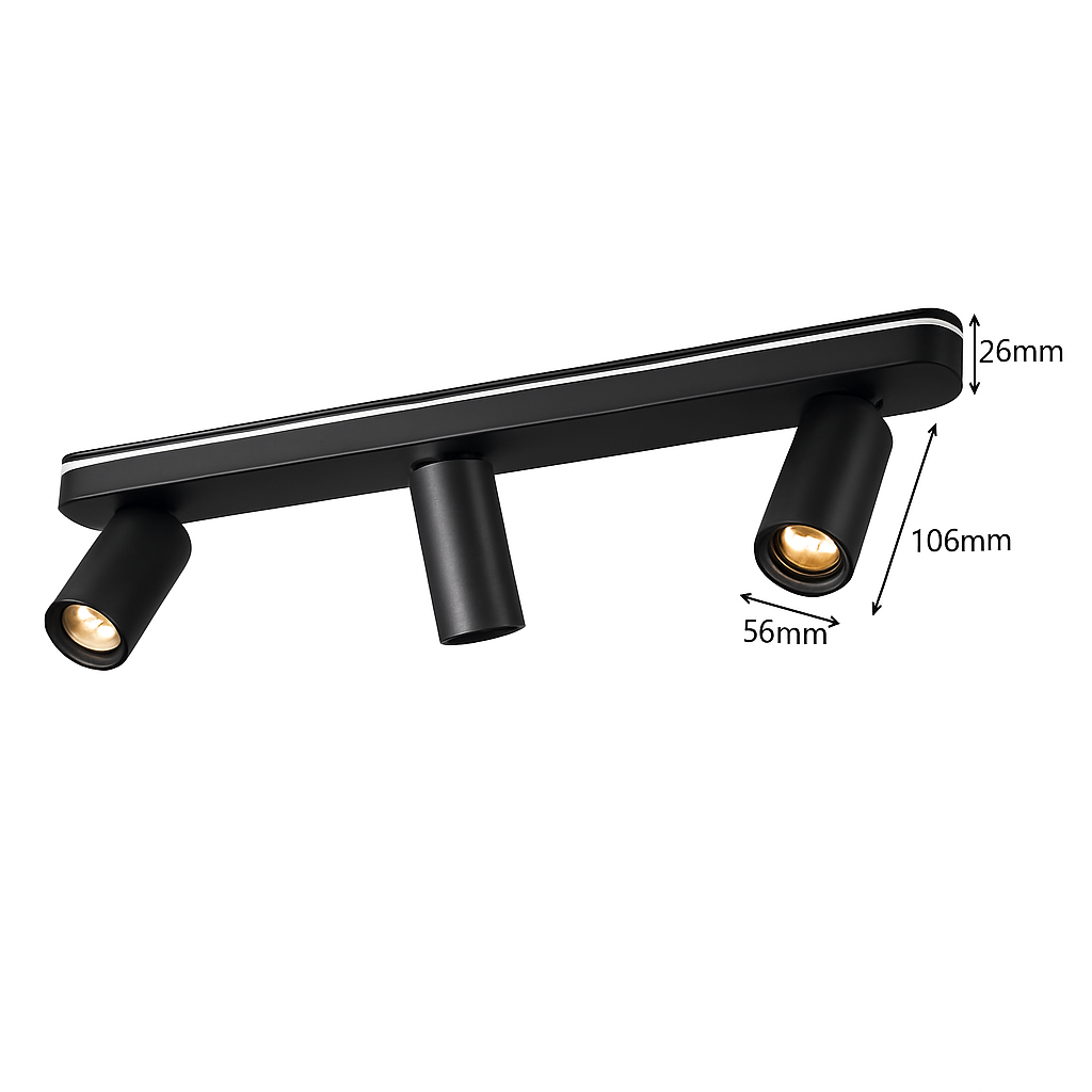 Spot moderne LED rond avec plusieurs cylindres Surface