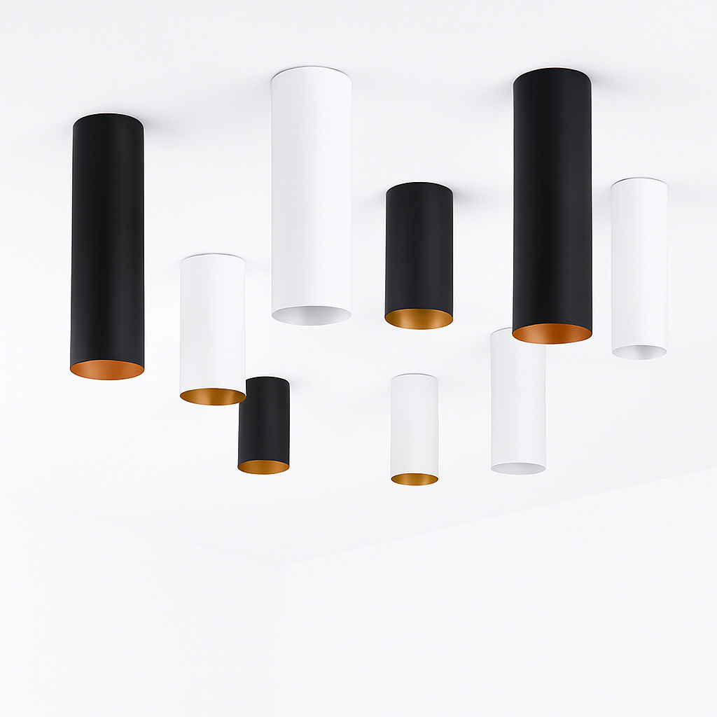 Spot moderne LED rond en aluminium