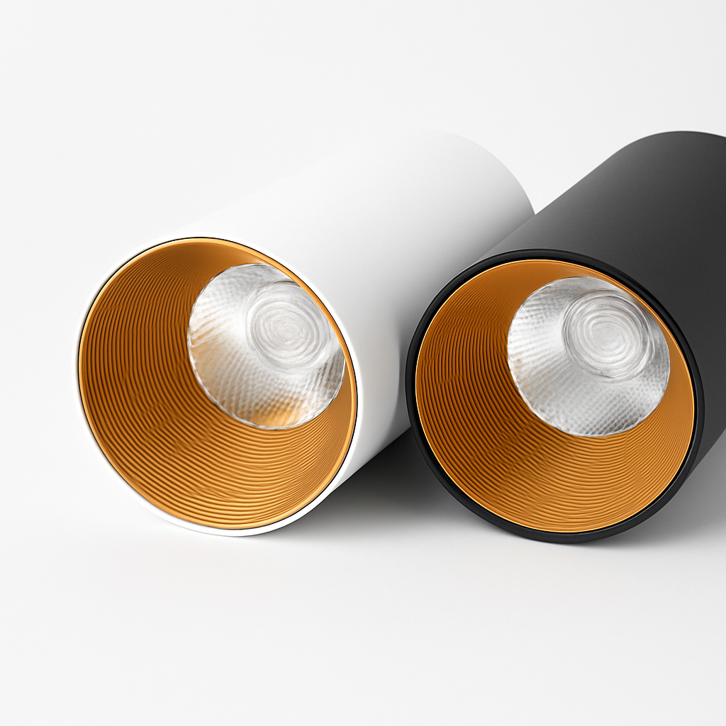 Spot moderne LED rond en aluminium