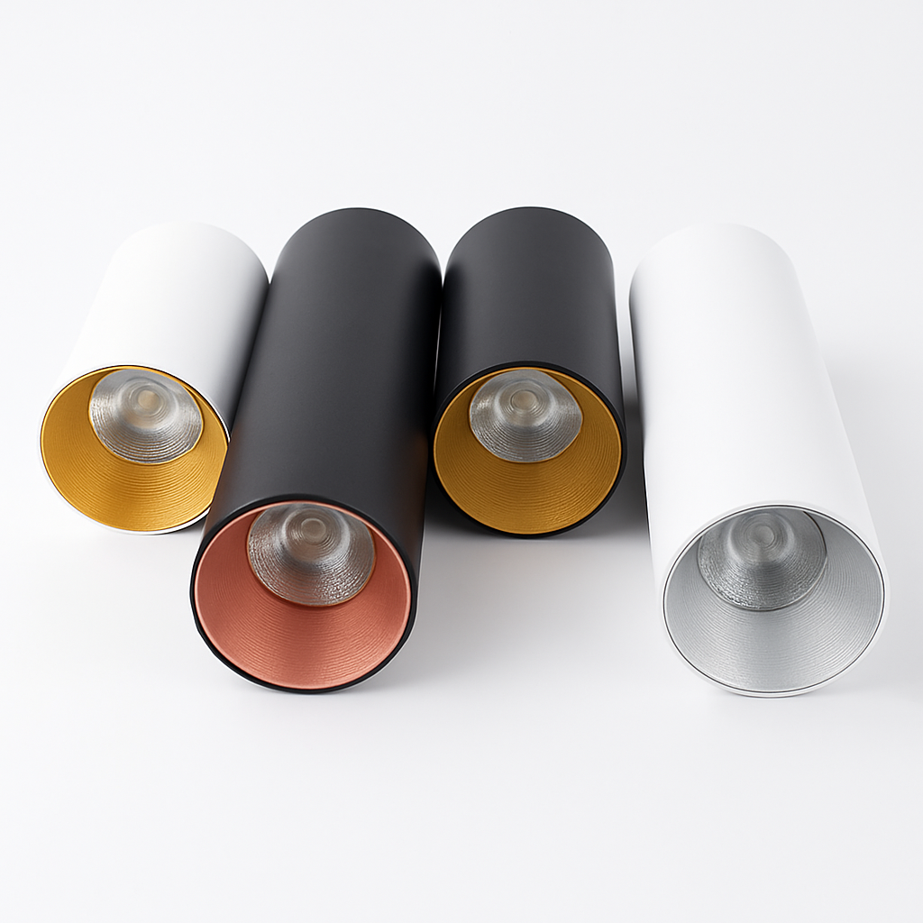 Spot moderne LED rond en aluminium