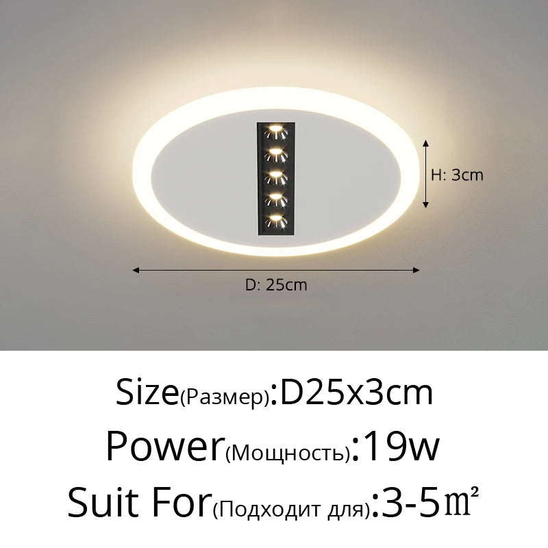 spot monté en surface moderne pour allée couloir