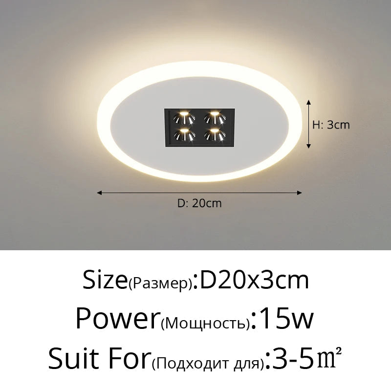 spot monté en surface moderne pour allée couloir
