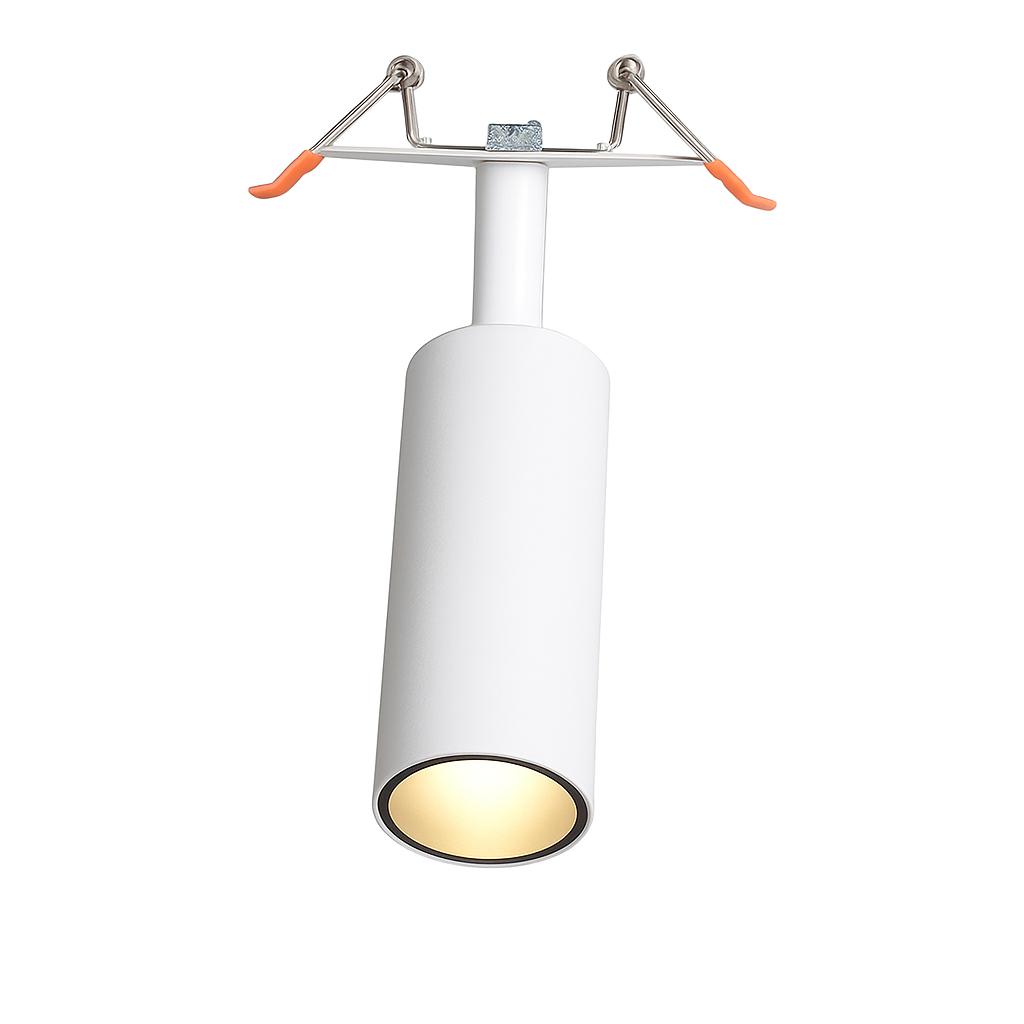 Spot plafond à LED tube directionnel blanc ou noir