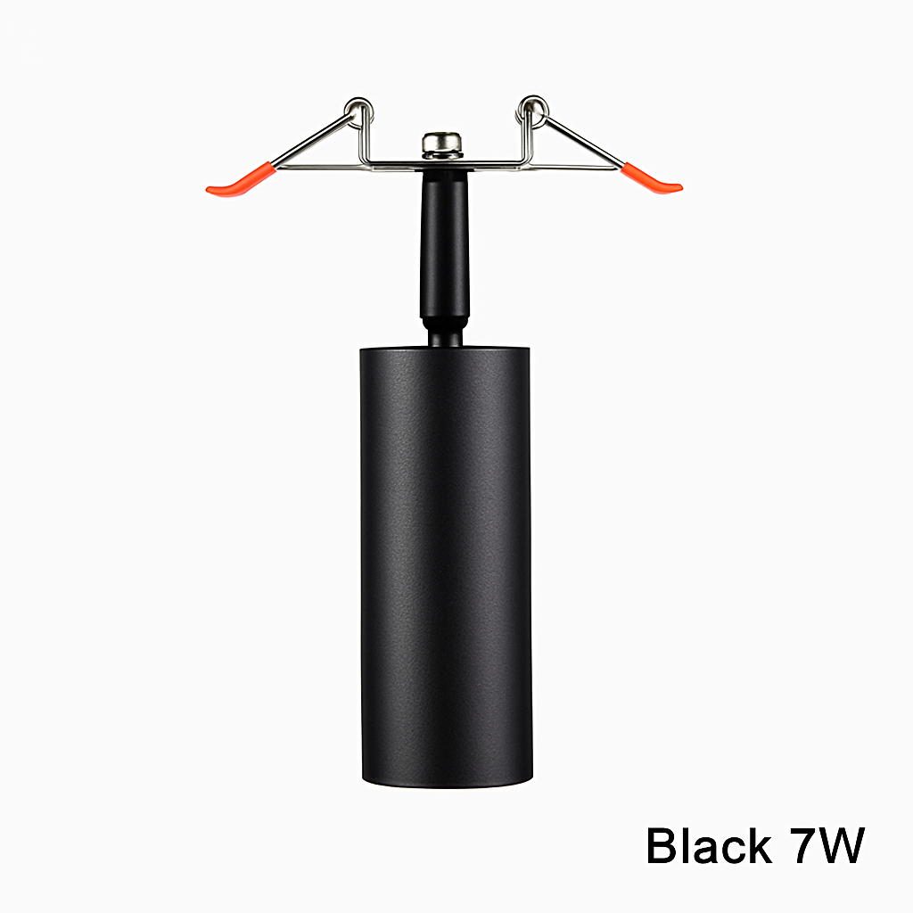 Spot plafond à LED tube directionnel blanc ou noir