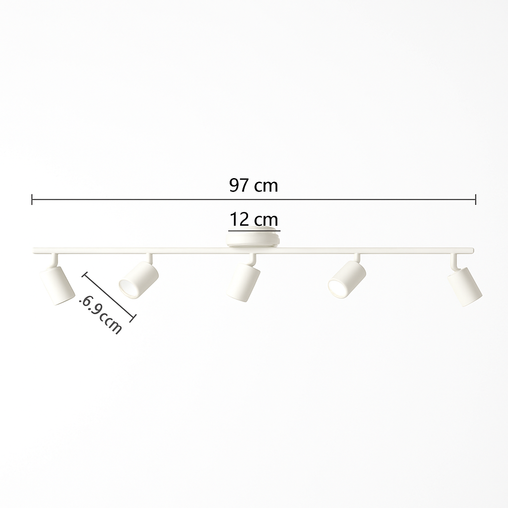 Spot Plafond Salon Dressing Rail Éclairage Surface Chambre Vitrine
