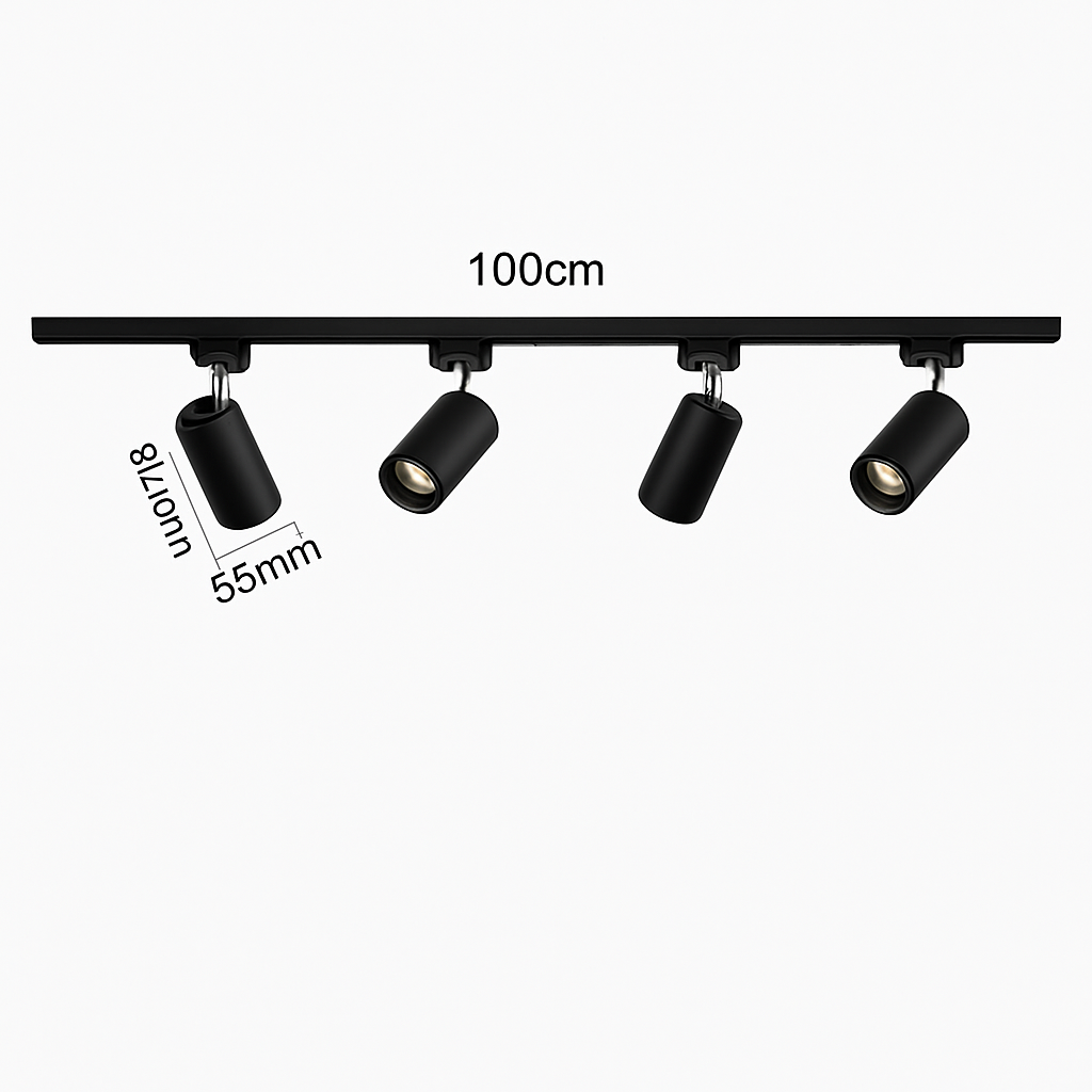 Spot Plafond Salon Dressing Rail Éclairage Surface Chambre Vitrine