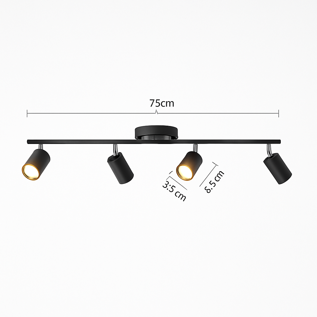 Spot Plafond Salon Dressing Rail Éclairage Surface Chambre Vitrine