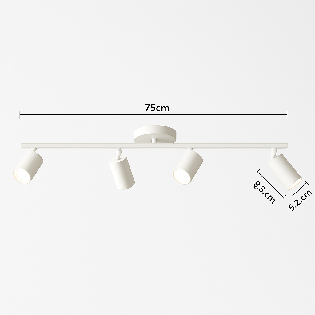 Spot Plafond Salon Dressing Rail Éclairage Surface Chambre Vitrine
