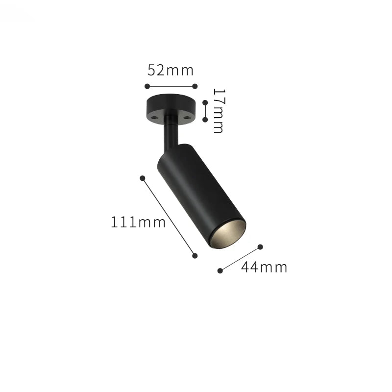 spot 	led monté en surface petit angle pour restaurant décoration