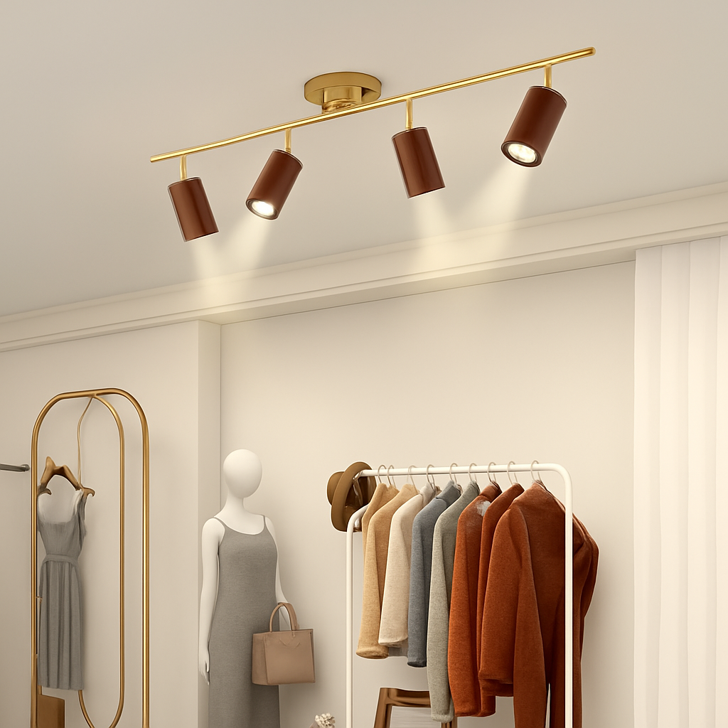 spots en noyer pour éclairage intérieur design élégant
