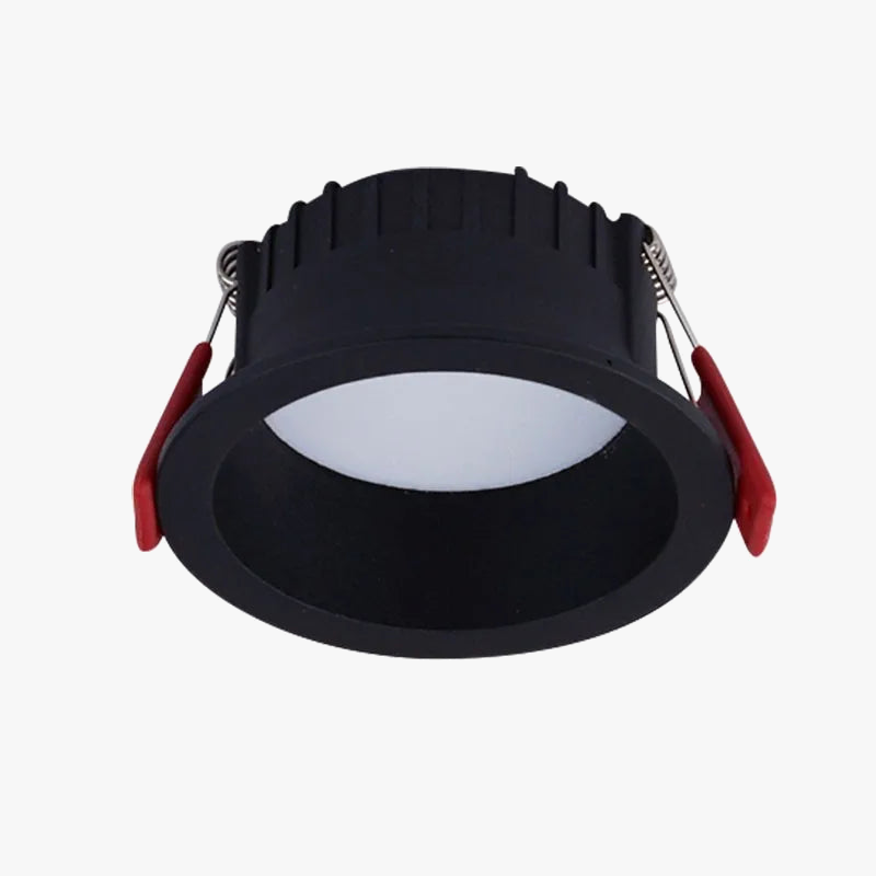 spots encastrés ronds à led pour éclairage intérieur antireflets