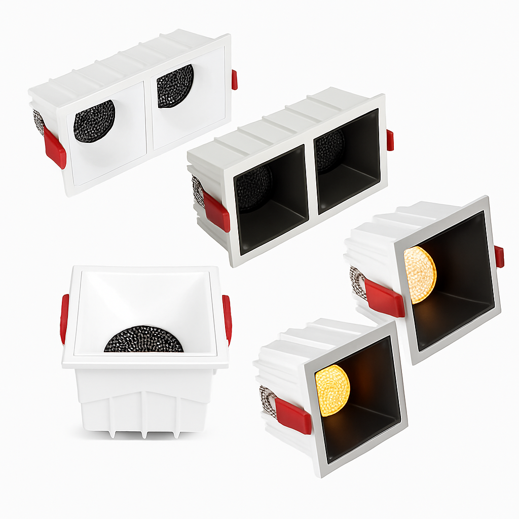 spots led encastrables modernes avec éclairage cob intégré