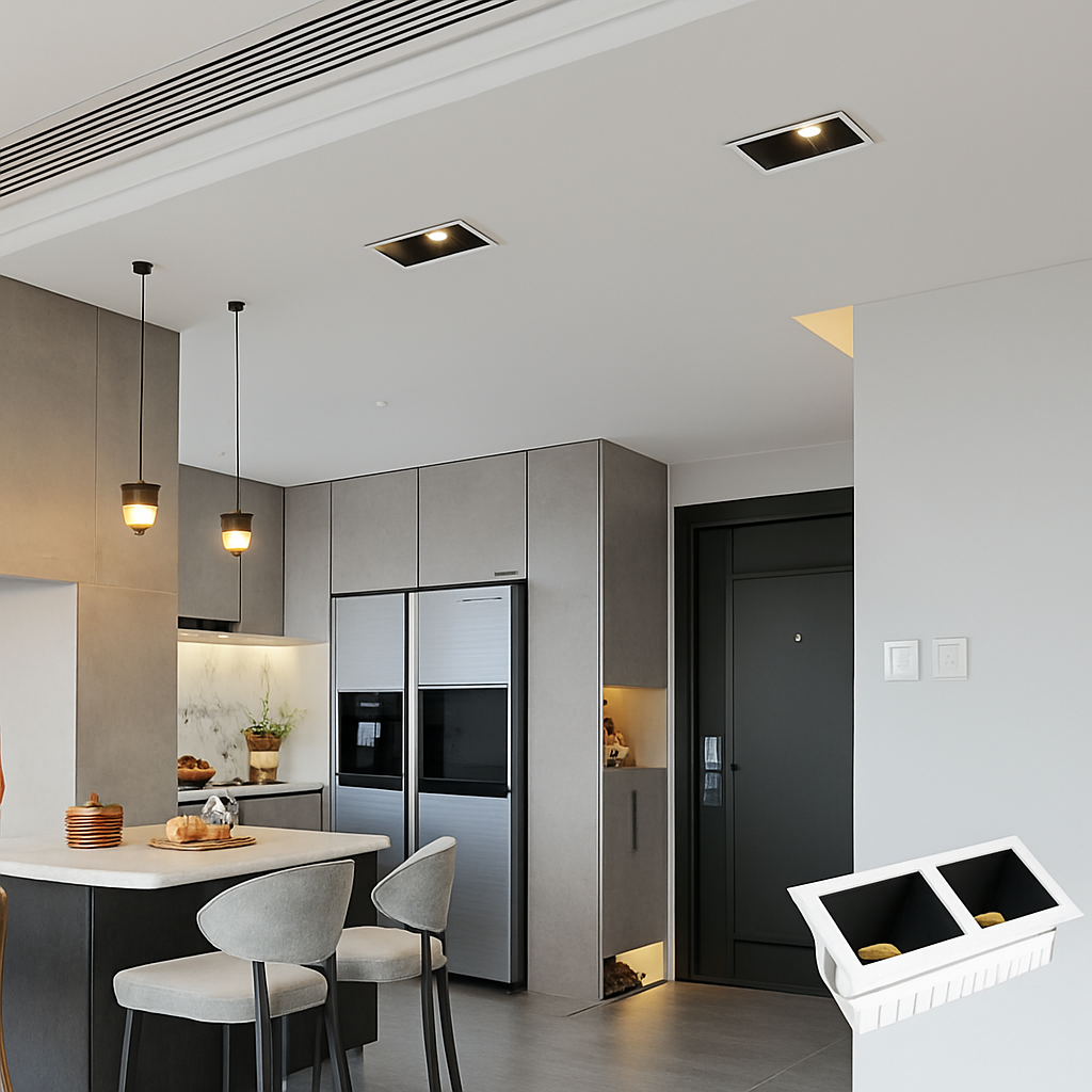 spots led encastrables modernes avec éclairage cob intégré