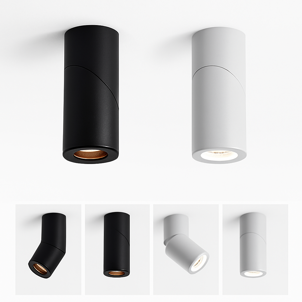 spots led rotatifs à intensité variable pour éclairage intérieur