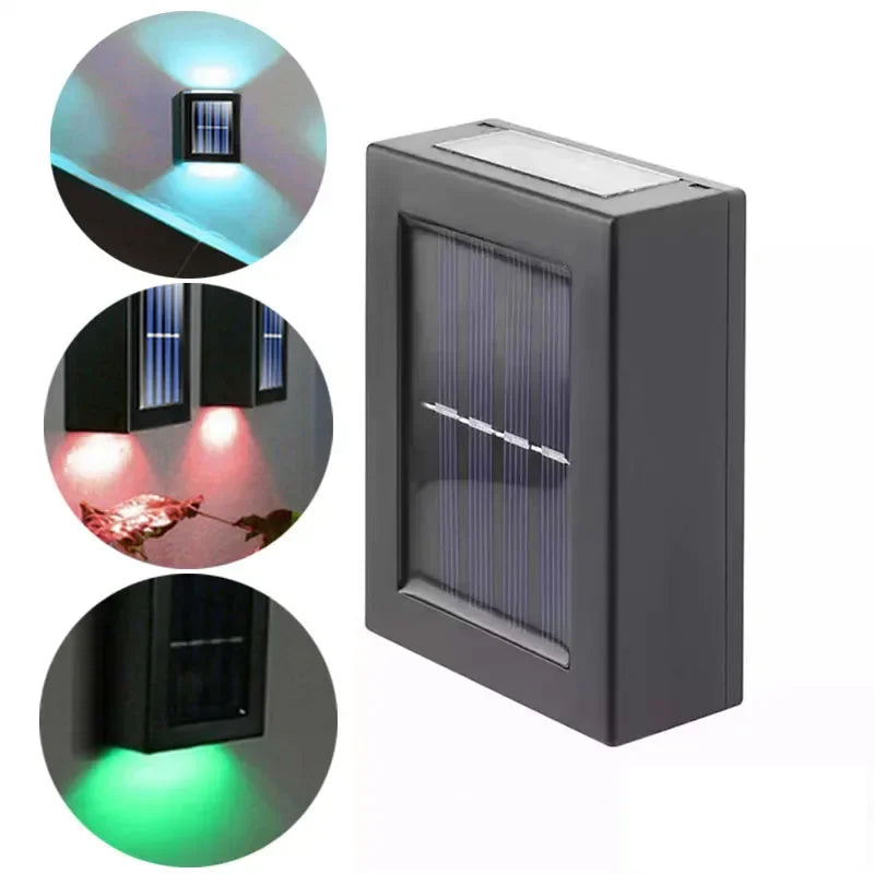 Spots solaires haut et bas d'extérieur
