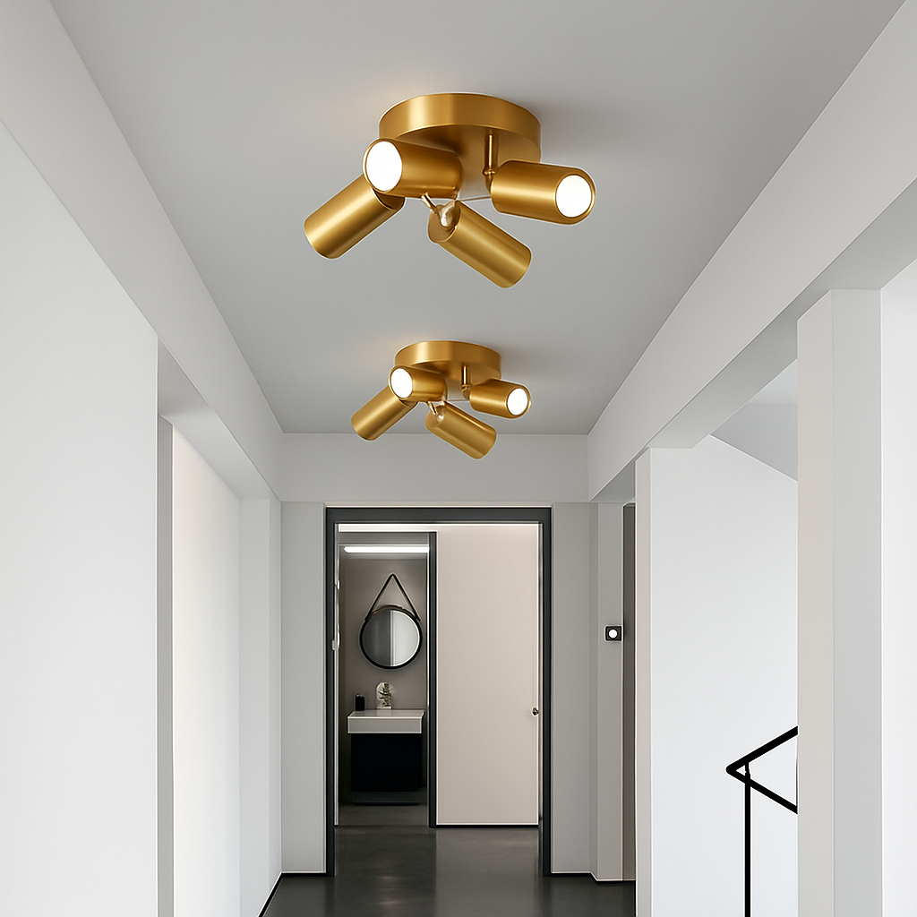Surface LED Lustre Plafonnier Salle À Manger Décoration De La Maison Fond Projecteur Escaliers Chevet Angle Lumières Réglables
