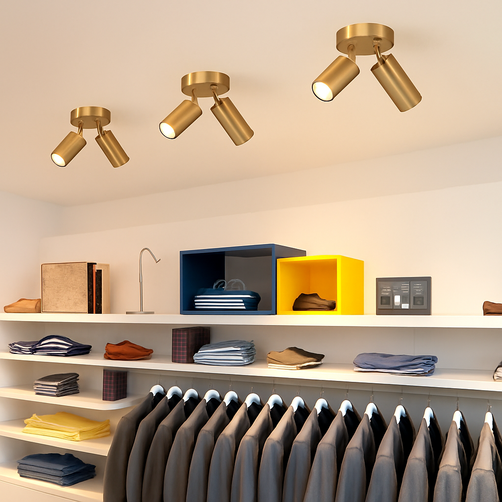 Surface LED Lustre Plafonnier Salle À Manger Décoration De La Maison Fond Projecteur Escaliers Chevet Angle Lumières Réglables