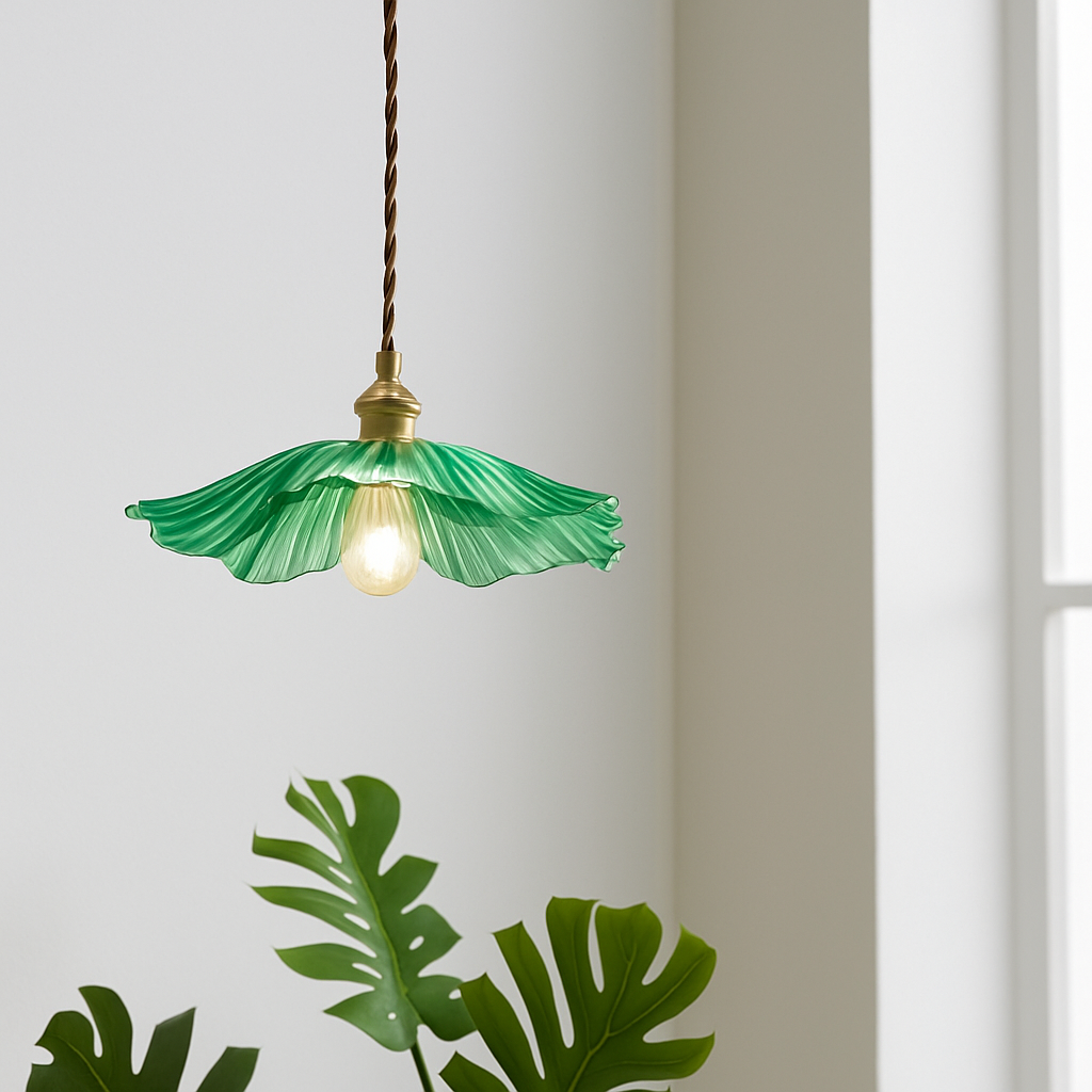 suspension américaine fleur verre pour décoration intérieure