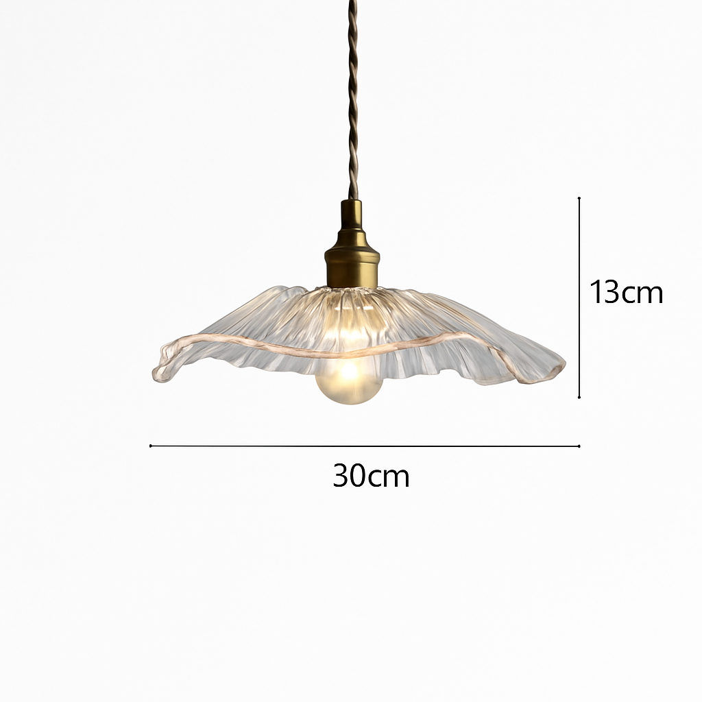 suspension américaine fleur verre pour décoration intérieure