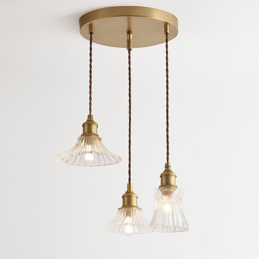 suspension américaine fleur verre pour décoration intérieure