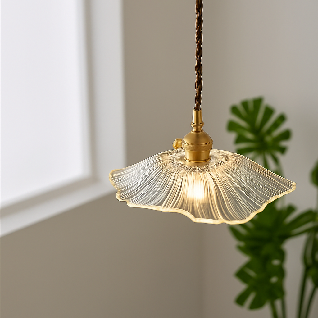 suspension américaine fleur verre pour décoration intérieure