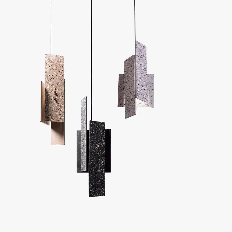 suspension art déco terrazzo réglable pour intérieur élégant