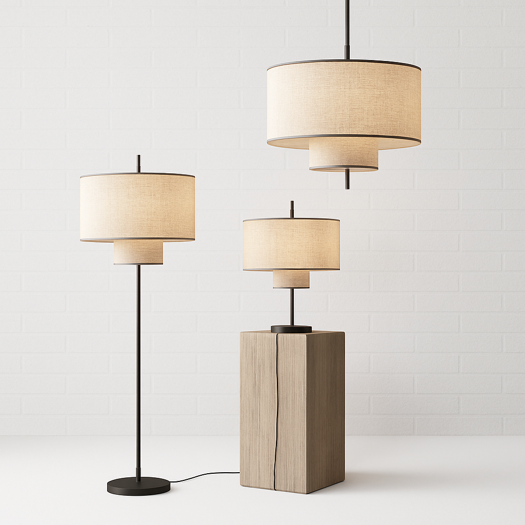 suspension artistique en tissu design fait main éclairage moderne
