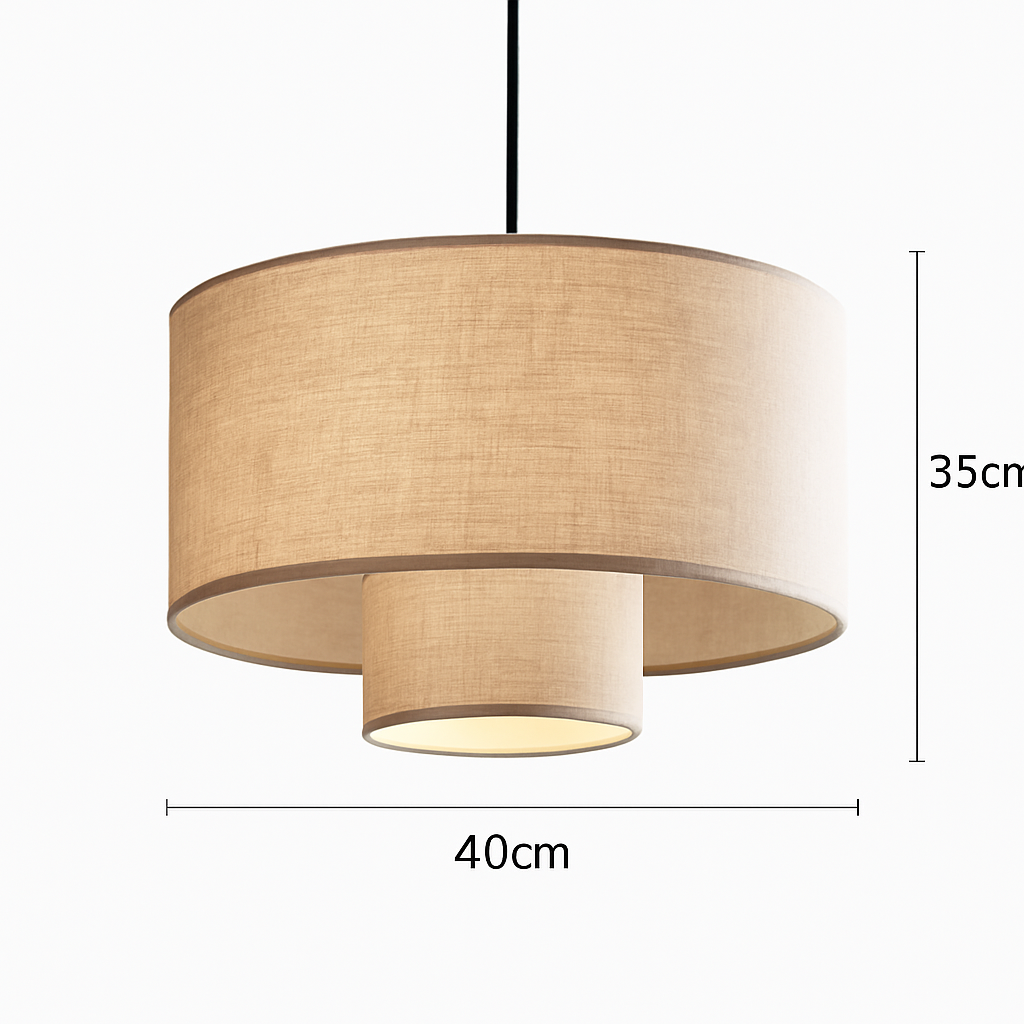 suspension artistique en tissu design fait main éclairage moderne