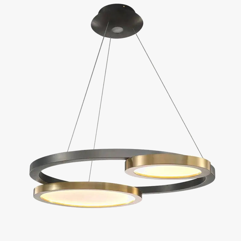suspension à bande led en acier inoxydable design moderne pour intérieur