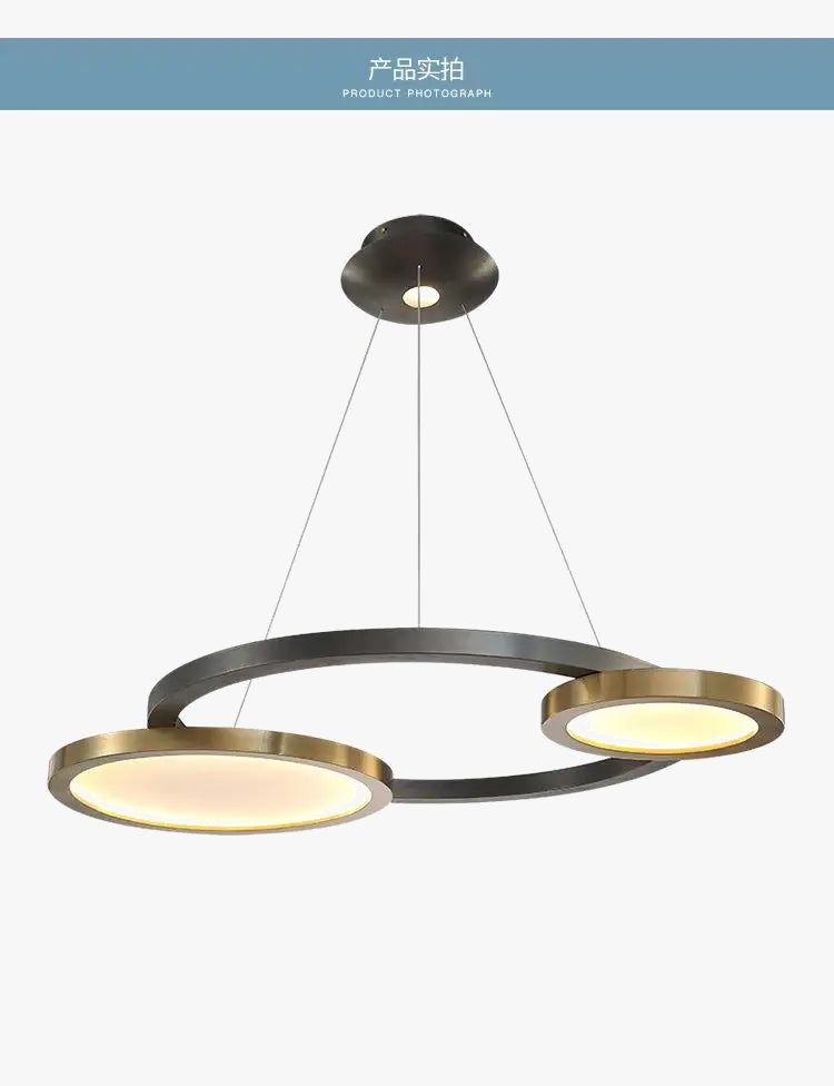 suspension à bande led en acier inoxydable design moderne pour intérieur