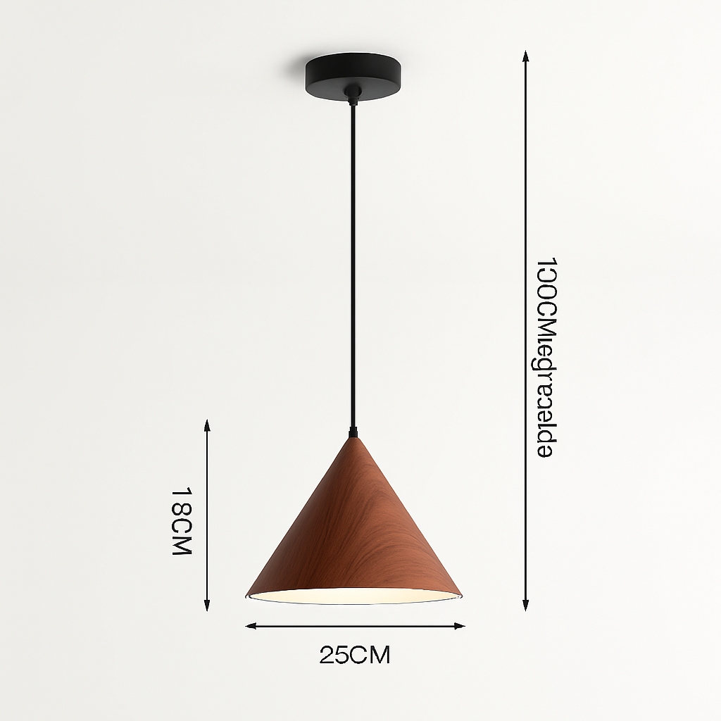 Suspension bois grain simple moderne jap vintage bar