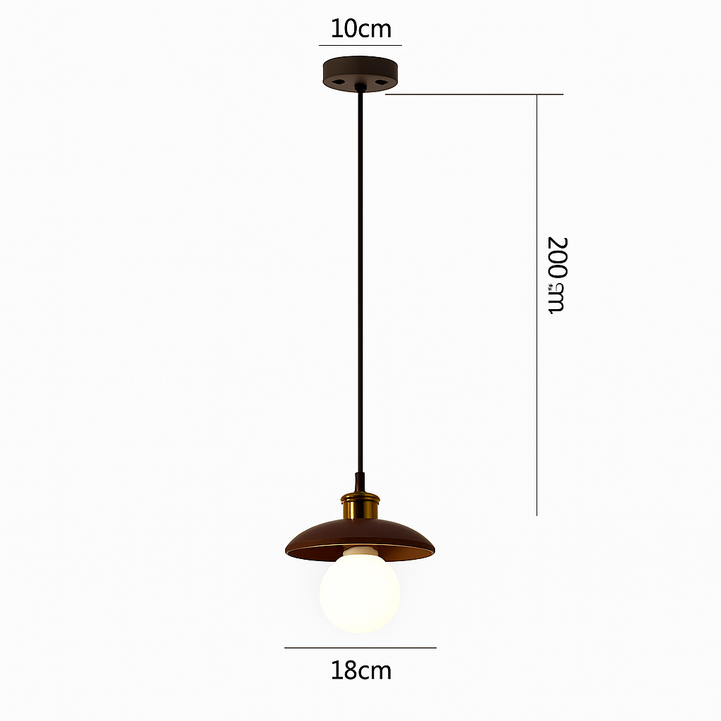 Suspension bois soucoupe volante