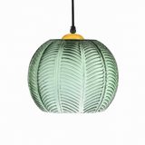 suspension Boule de verre vert