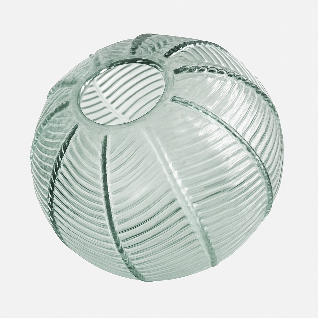suspension Boule de verre vert